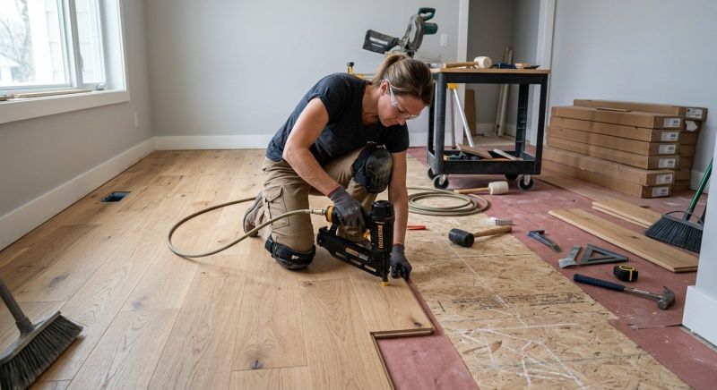 Hardwood Floor Installation in Collinsville, TX