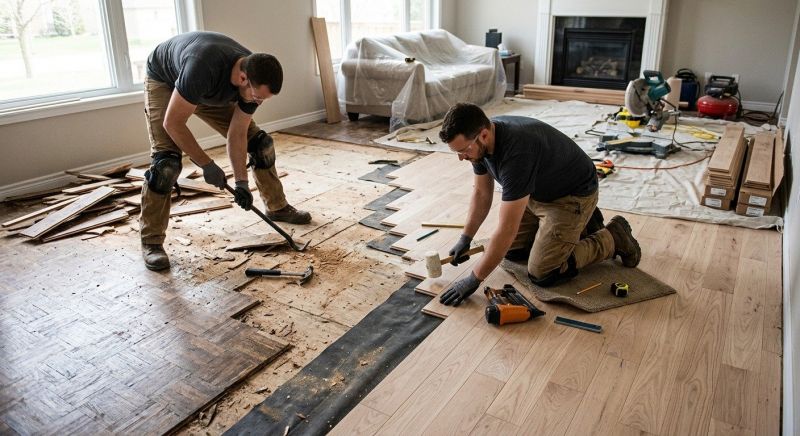 Hardwood Floor Installation in Collinsville, TX