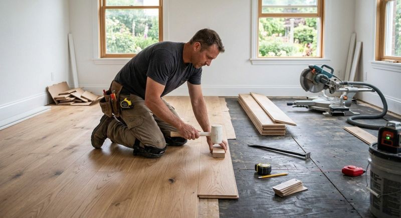 Hardwood Floor Installation in Kingston, OK