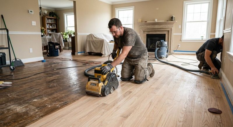 Hardwood Floor Renovation in Sherman, TX