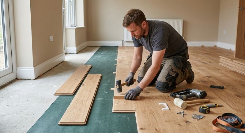 Hickory Floor Installation in Sherman, TX