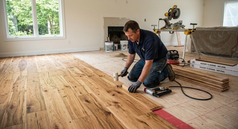 Hickory Floor Installation in Sherman, TX