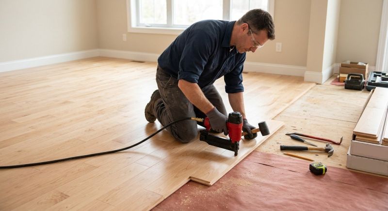 Maple Flooring Installation in Anna, TX