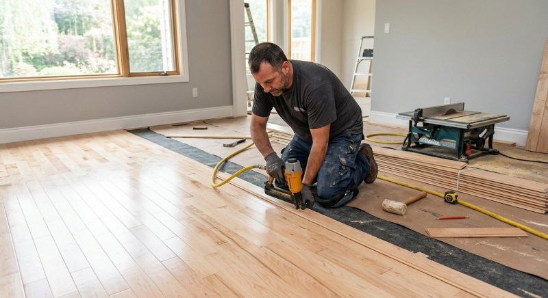 Maple Flooring Installation in Collinsville, TX