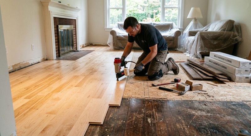 Maple Flooring Installation in Grayson County, TX