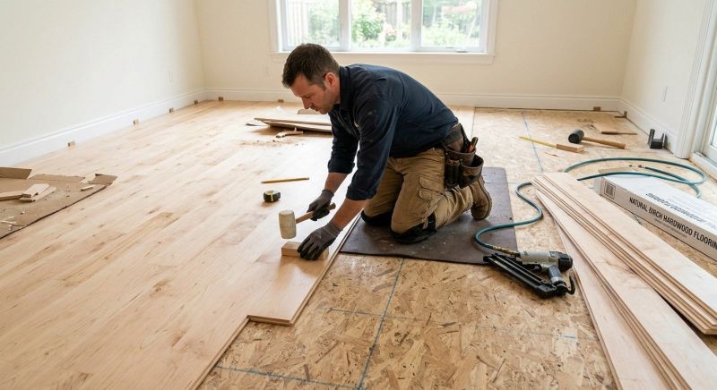 Maple Flooring Installation in Pottsboro, TX