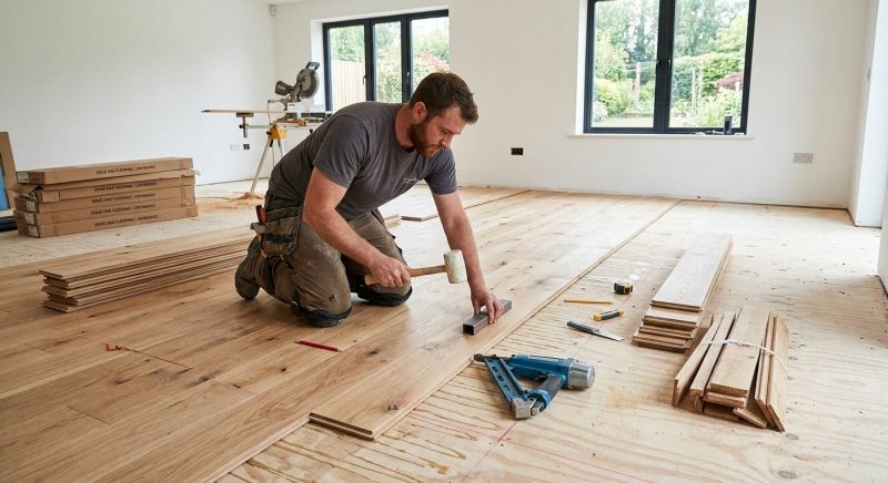 Oak Floor Installation in Denison, TX