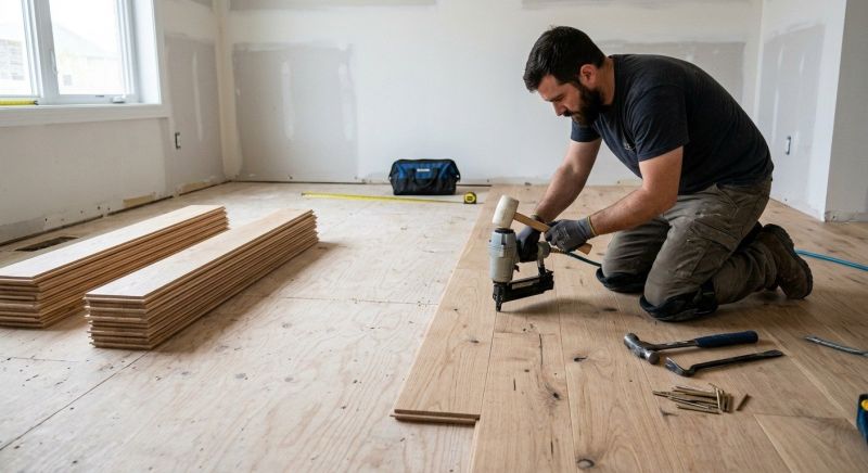 Oak Floor Installation in Denison, TX