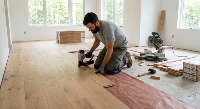 Oak Floor Installation in Sherman, TX