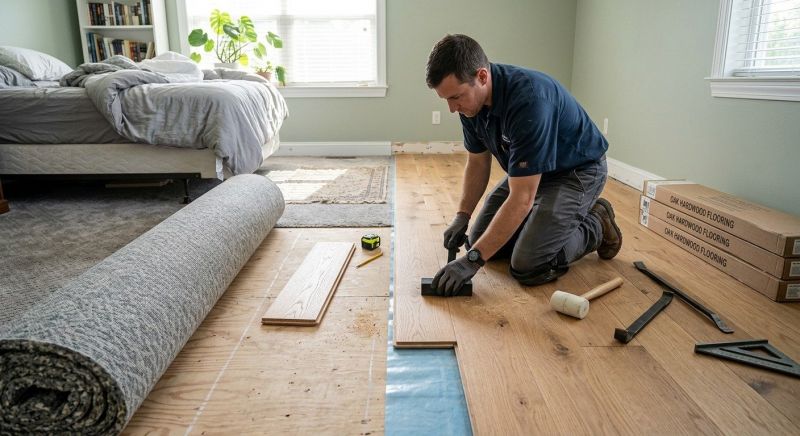 Oak Floor Replacement in Sherman, TX