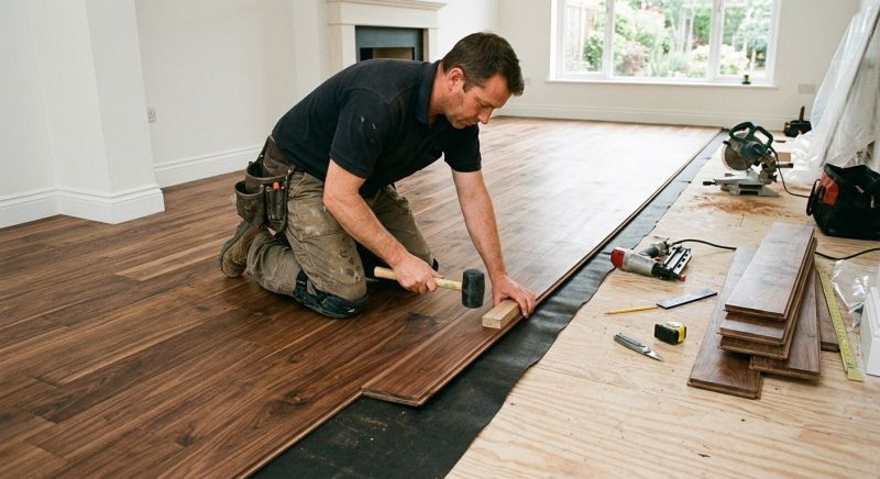 Walnut Flooring Installation in Sherman, TX
