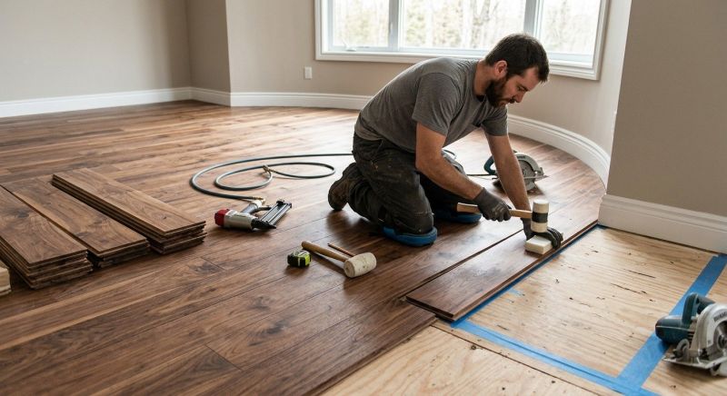 Walnut Flooring Installation in Sherman, TX