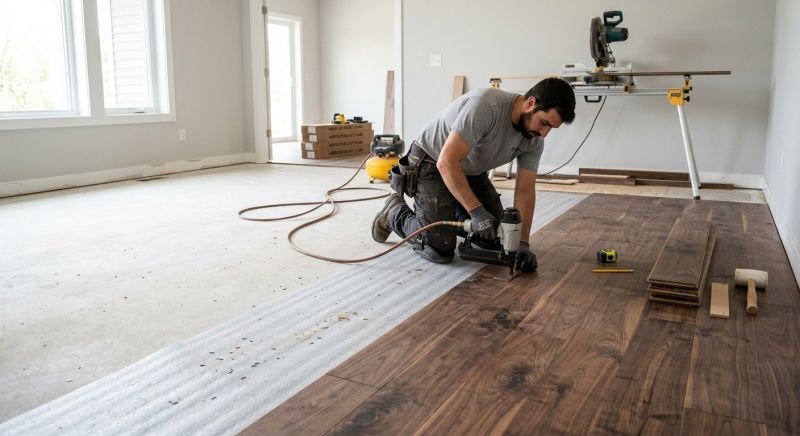 Walnut Flooring Installation in Sherman, TX