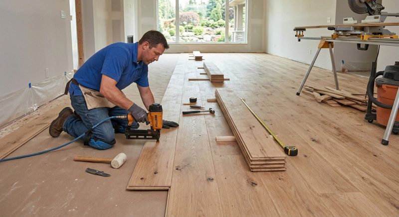 Wide Plank Floor Installation in Sherman, TX